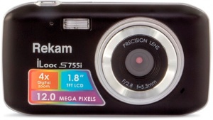Цифровой фотоаппарат Rekam iLook S755i черный 12Mpix 1.8" SD/MMC CMOS/Li-Ion