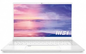 Ноутбук MSI Prestige 14 A11SC-079RU Core i7 1195G7 16Gb SSD1Tb NVIDIA GeForce GTX 1650 4Gb 14" IPS FHD (1920x1080) Windows 11 Home white WiFi BT Cam Bag