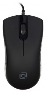 Мышь Оклик 375M черный оптическая (1000dpi) USB (3but)